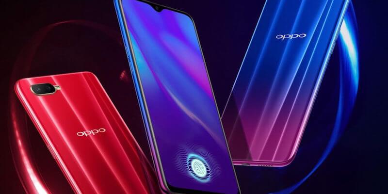 OPPO K1 ufficiale: notch a goccia e sensore di impronte nel display