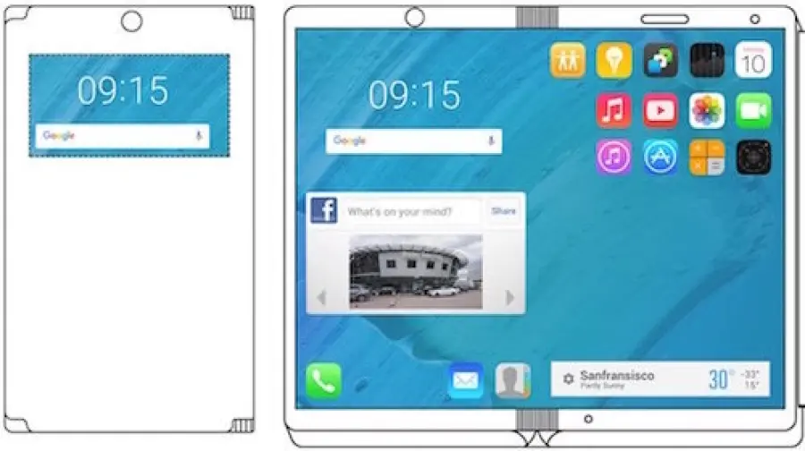 Motorola: un nuovo brevetto mostra uno smartphone pieghevole