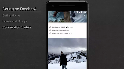 Facebook: arriva la funzione per gli incontri online