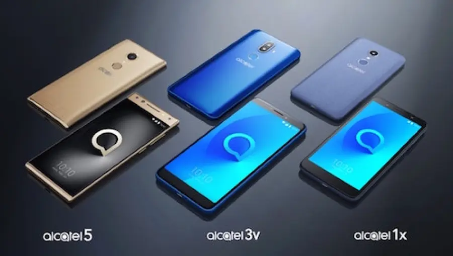 Alcatel 5, 3 ed 1 mostrati al CES 2018