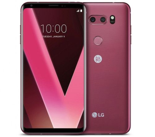 LG V30: arriva al CES 2018 la versione Raspberry Rose