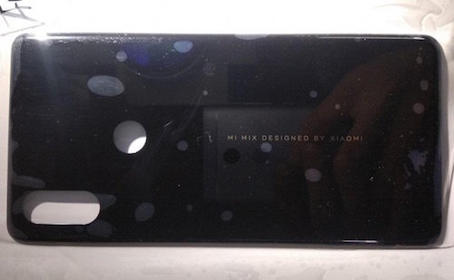 Xiaomi Mi MIX 3: svelata una foto del pannello posteriore