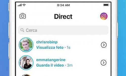 Instagram raddoppia: arriva anche in Italia la chat Direct