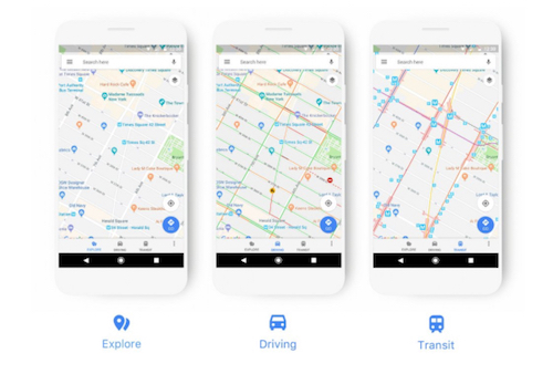 Google Maps si aggiorna con una nuova interfaccia grafica