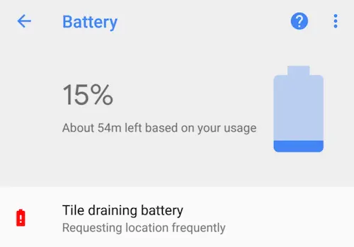 Android 8.1 mostra le app che consumano molto la batteria
