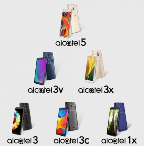 Alcatel: svelati 6 nuovi smartphone