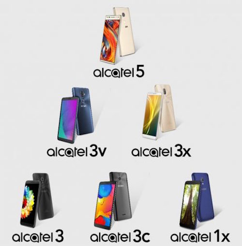 Alcatel: svelati 6 nuovi smartphone