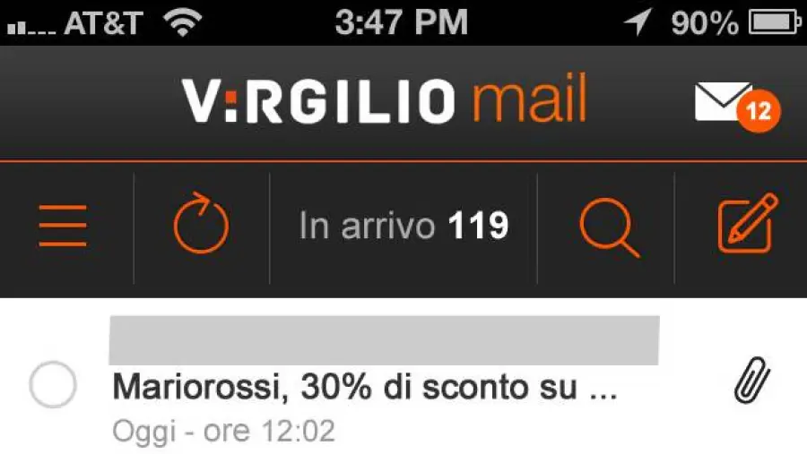 Virgilio Mail: la recensione completa dell'app per Android!