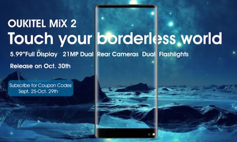 OUKITEL Mix 2: svelata la scheda tecnica dello smartphone