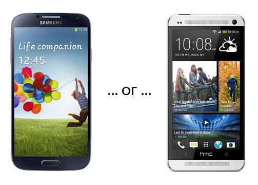 HTC One vs Samsung Galaxy S4