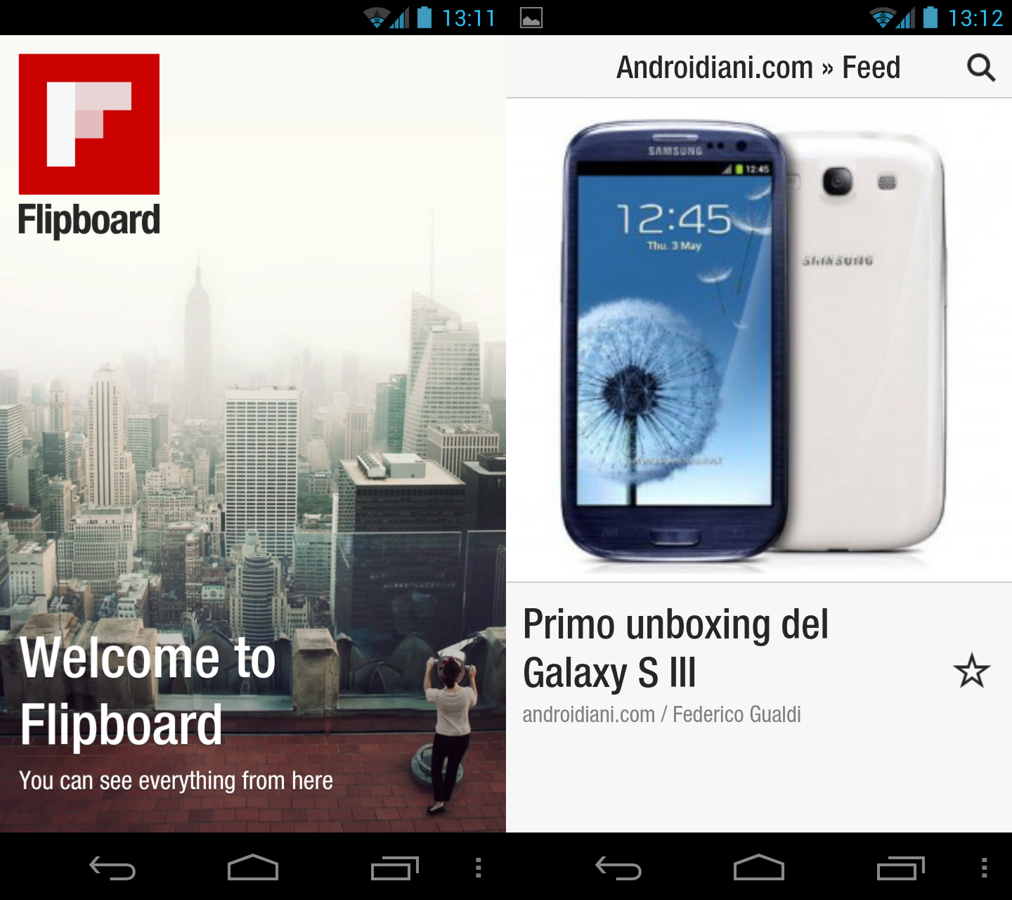 Flipboard disponibile per tutti i dispositivi Android