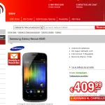 Galaxy Nexus a 409 € da Redcoon