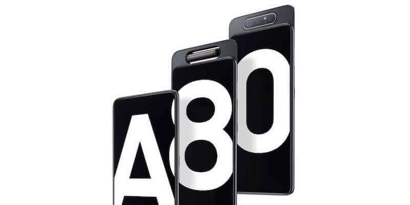 Samsung Galaxy A80 ufficiale con tripla fotocamera rotante