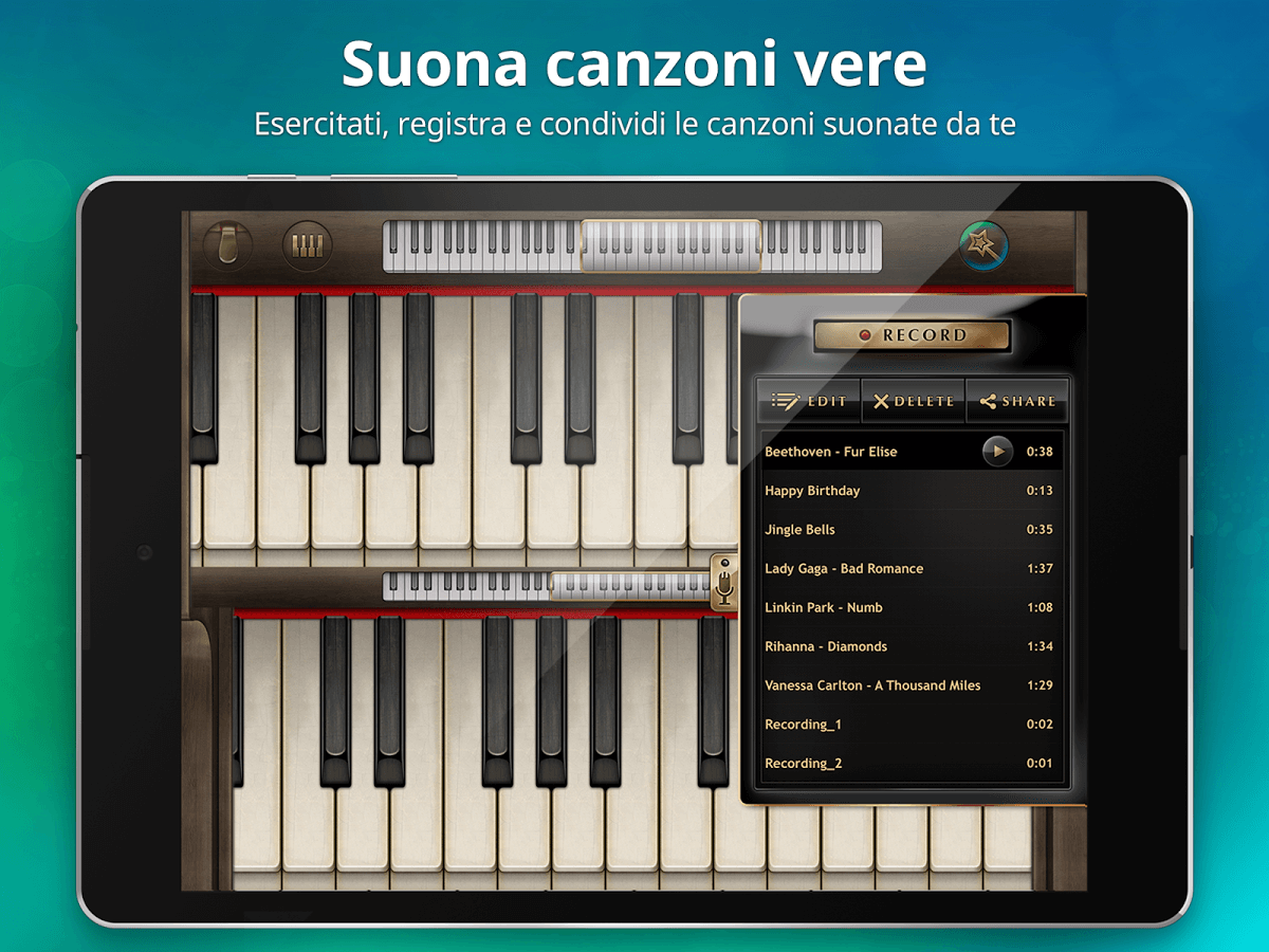 6 ottime app gratuite per suonare il pianoforte con Android AndroidAy